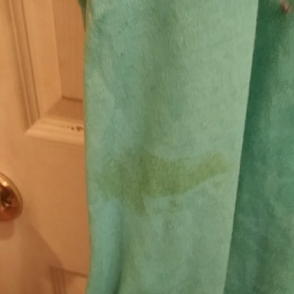 Beautiful sea green flowered top - Picture 3 of 5